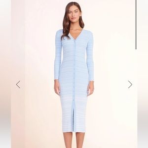 STAUD SHOKO SWEATER | FRENCH BLUE WHITE